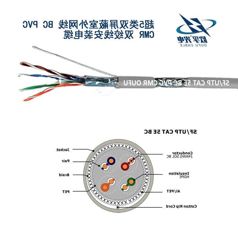 淮安市SF / UTP CAT 5E BC PVC CMR双绞线安装电缆